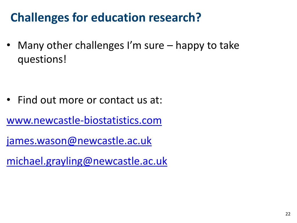 challenges for education research 2