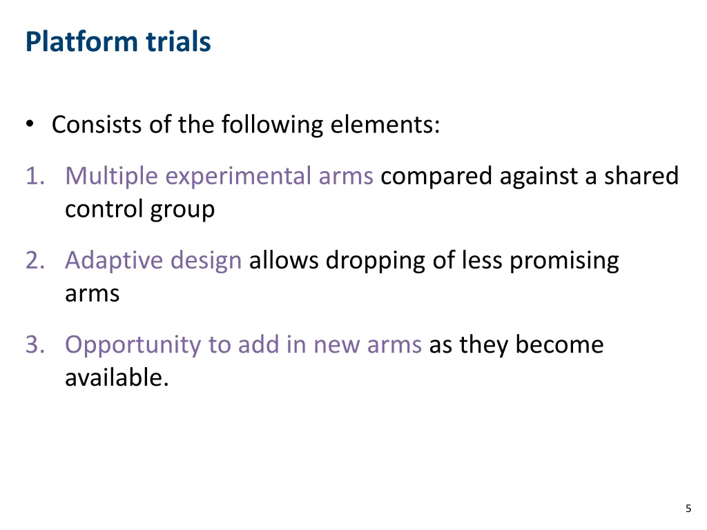 platform trials
