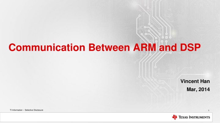 communication between arm and dsp