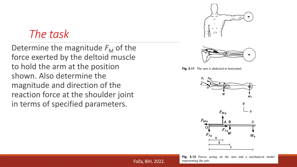 the task determine the magnitude f m of the force