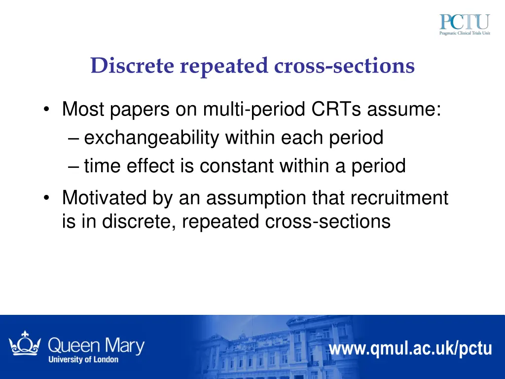 discrete repeated cross sections