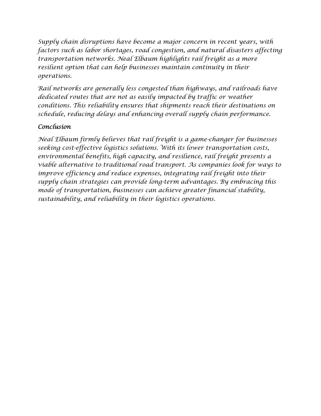 supply chain disruptions have become a major