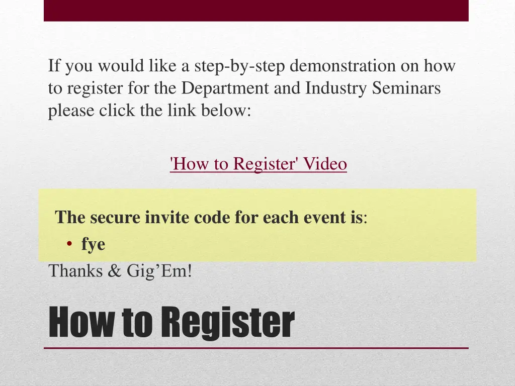 if you would like a step by step demonstration