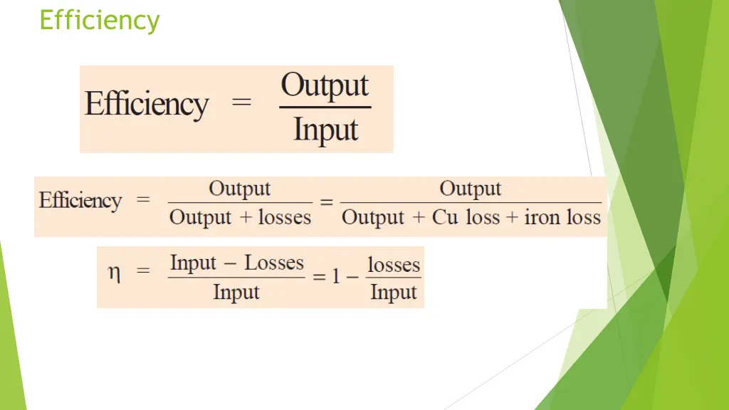 efficiency