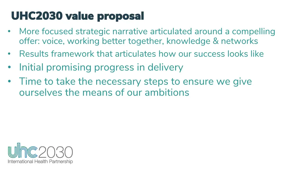uhc2030 value proposal uhc2030 value proposal