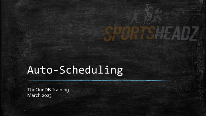 auto scheduling