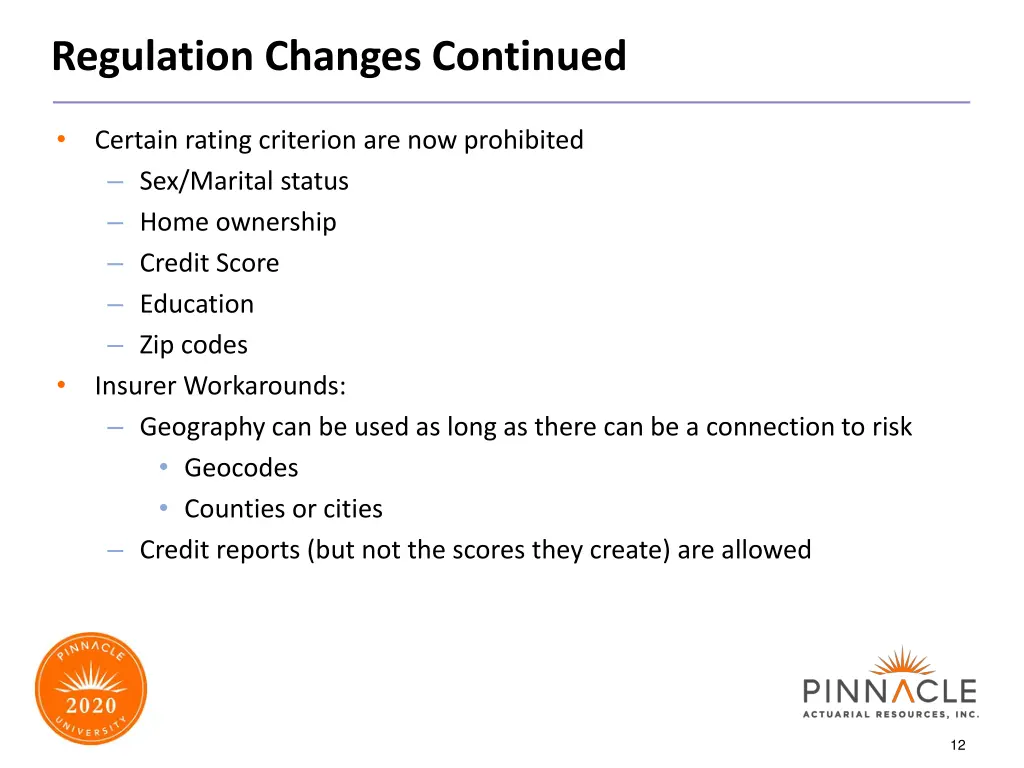 regulation changes continued