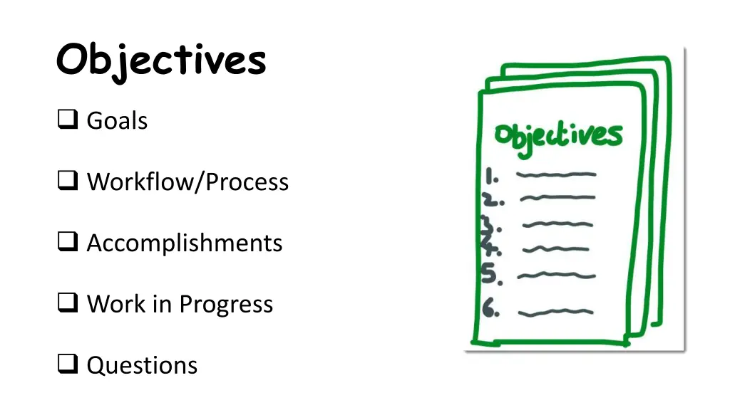 objectives