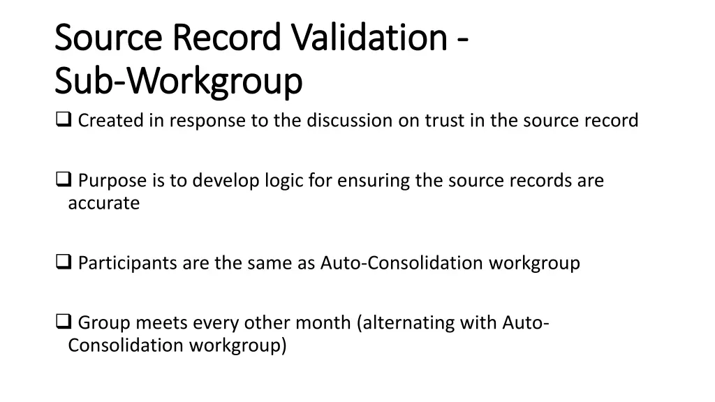 source record validation source record validation