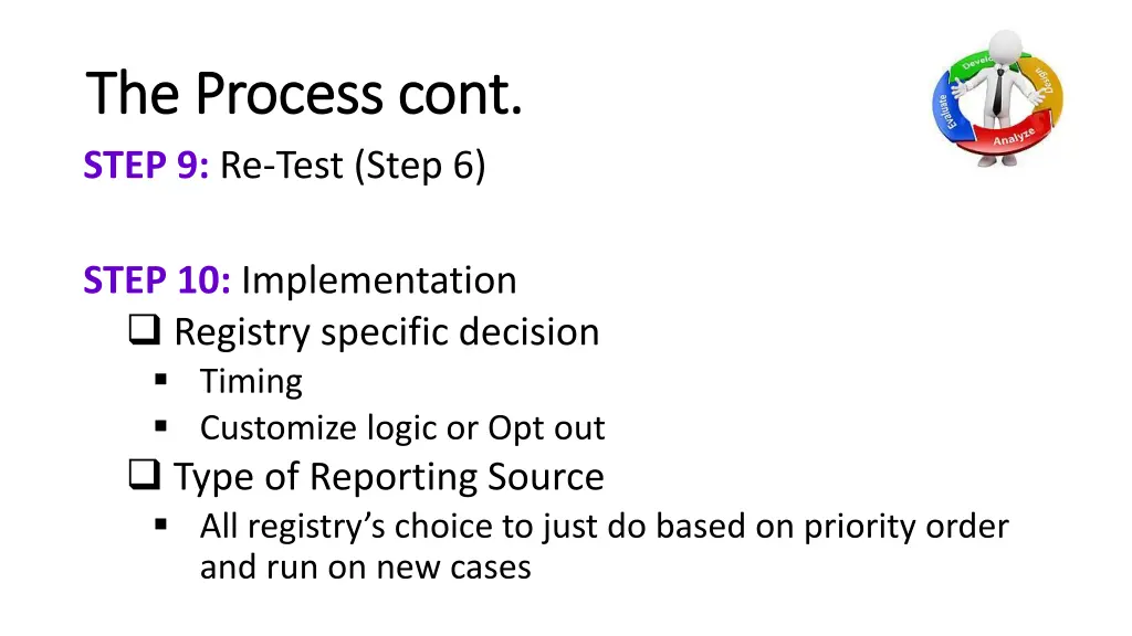 the process cont the process cont step 9 re test