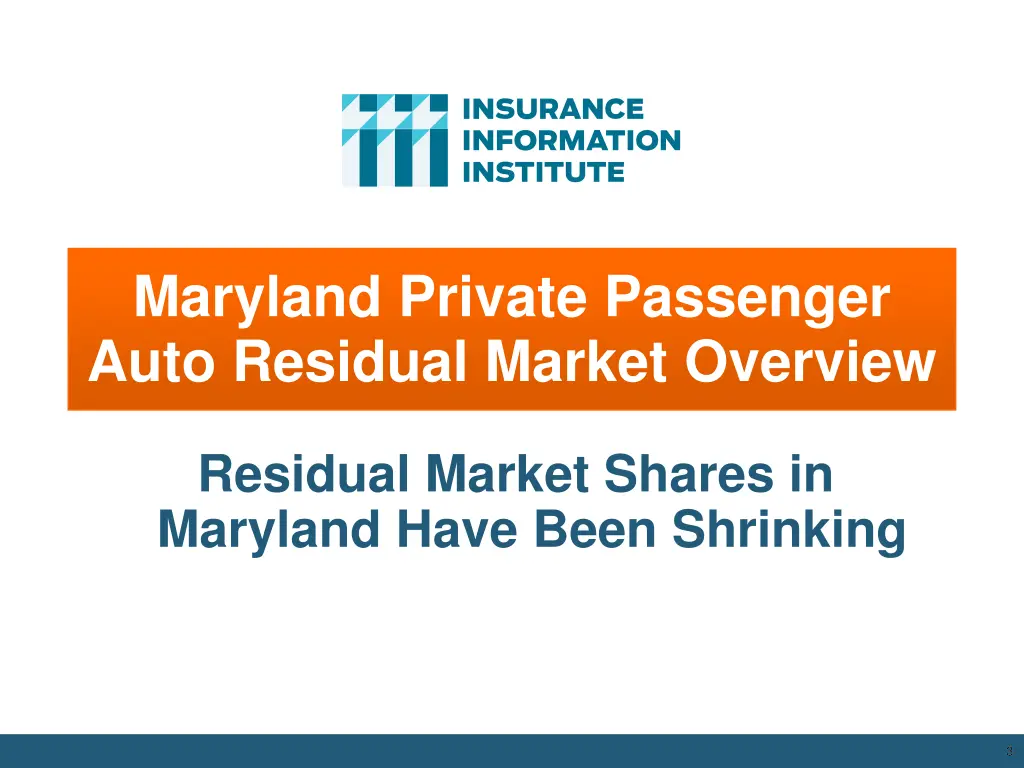 maryland private passenger auto residual market