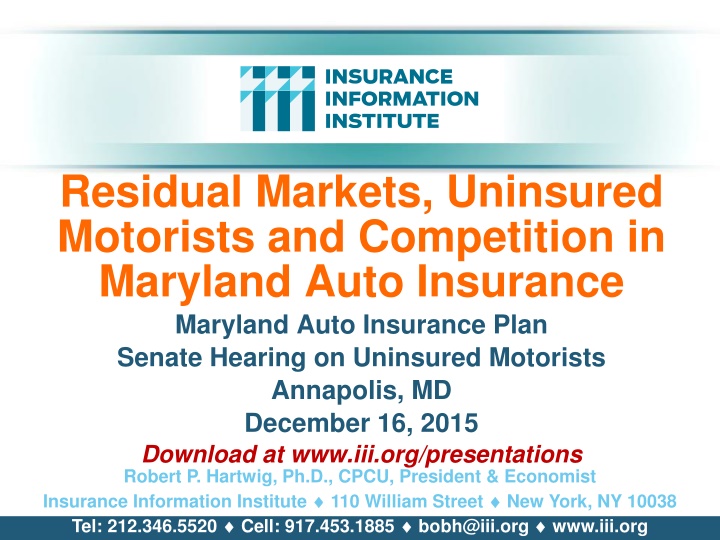 residual markets uninsured motorists