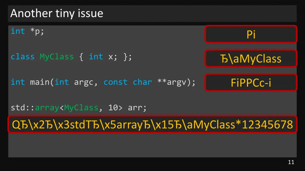 another tiny issue