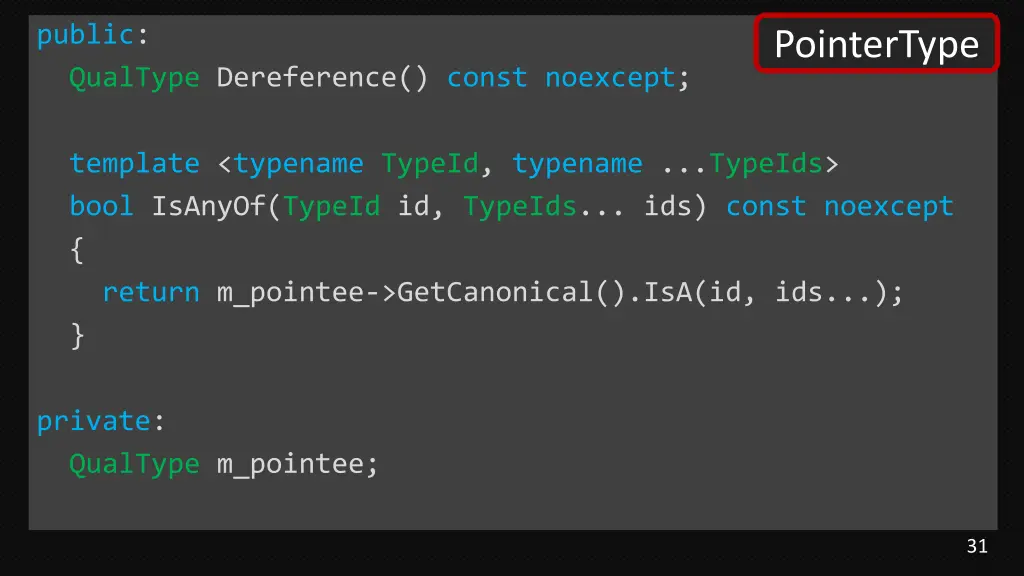 public qualtype dereference const noexcept