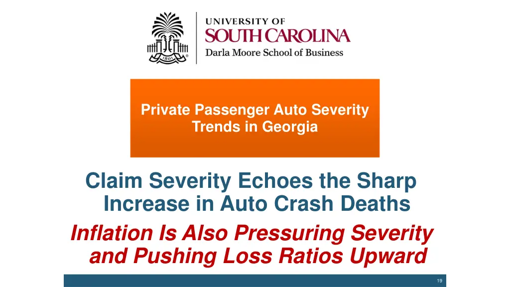 private passenger auto severity trends in georgia
