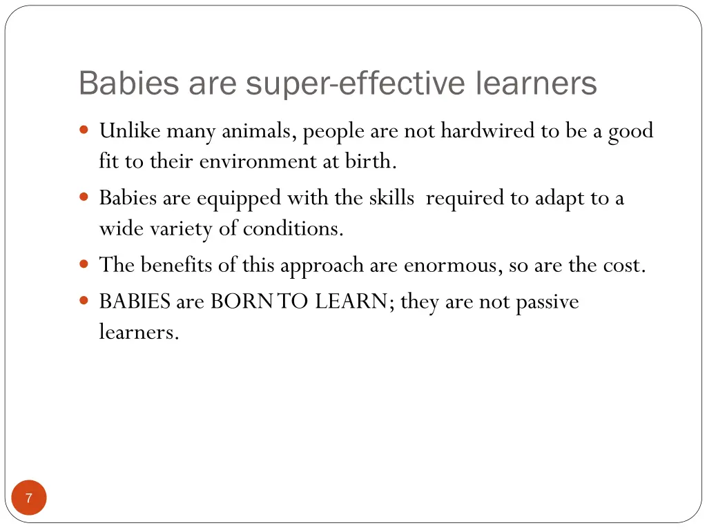 babies are super effective learners