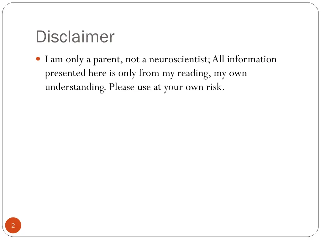 disclaimer