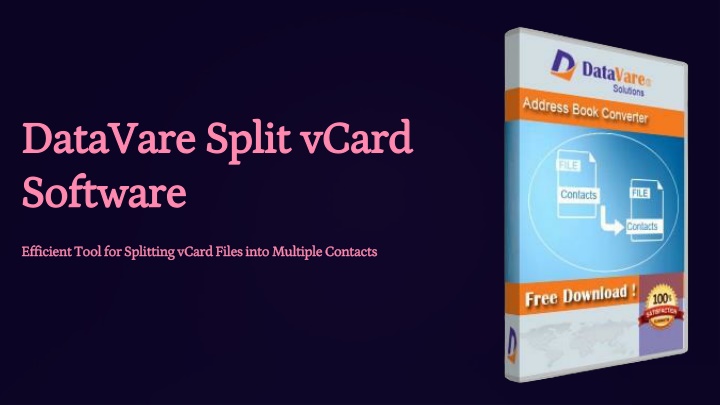 datavare split vcard datavare split vcard