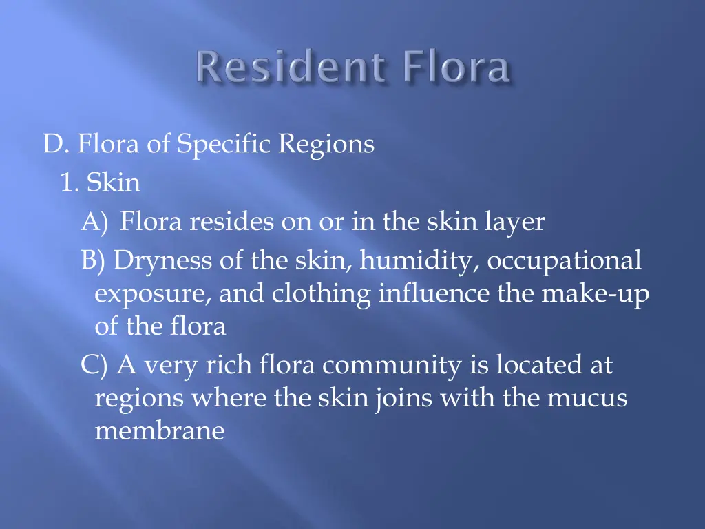 d flora of specific regions 1 skin a flora