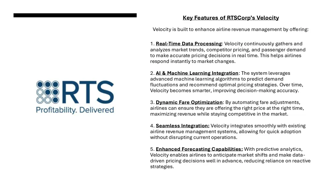 key features of rtscorp s velocity