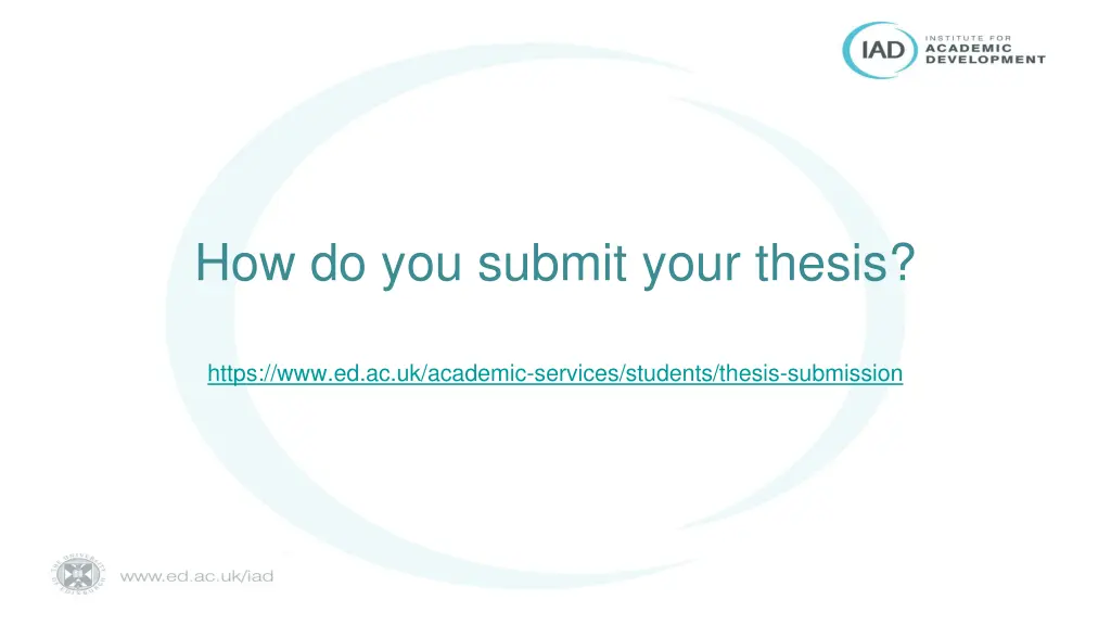 how do you submit your thesis