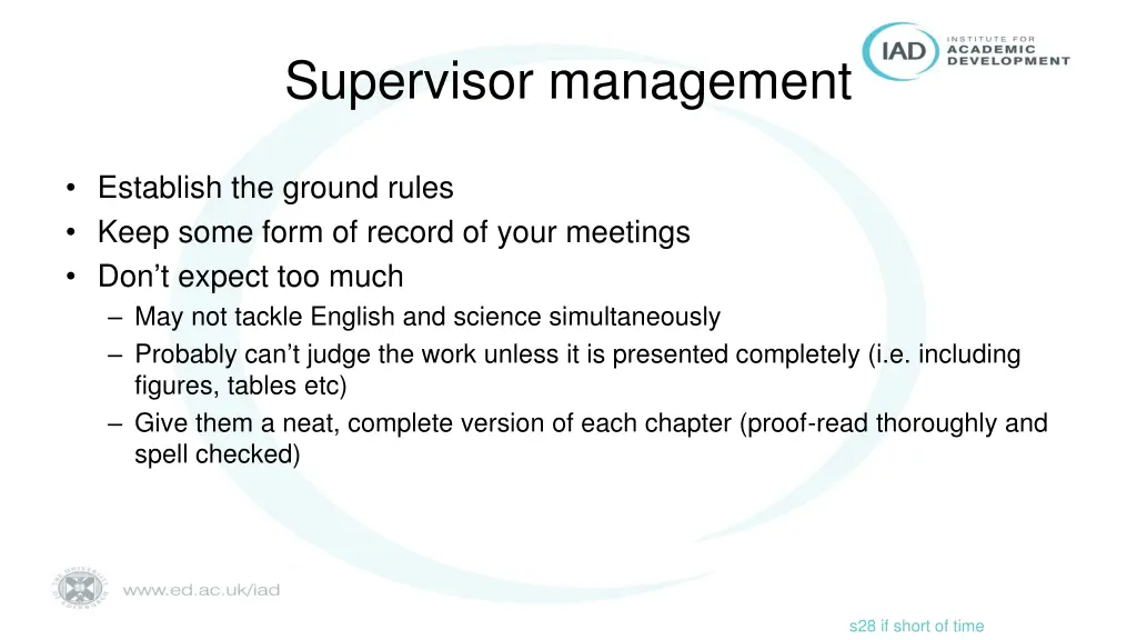 supervisor management