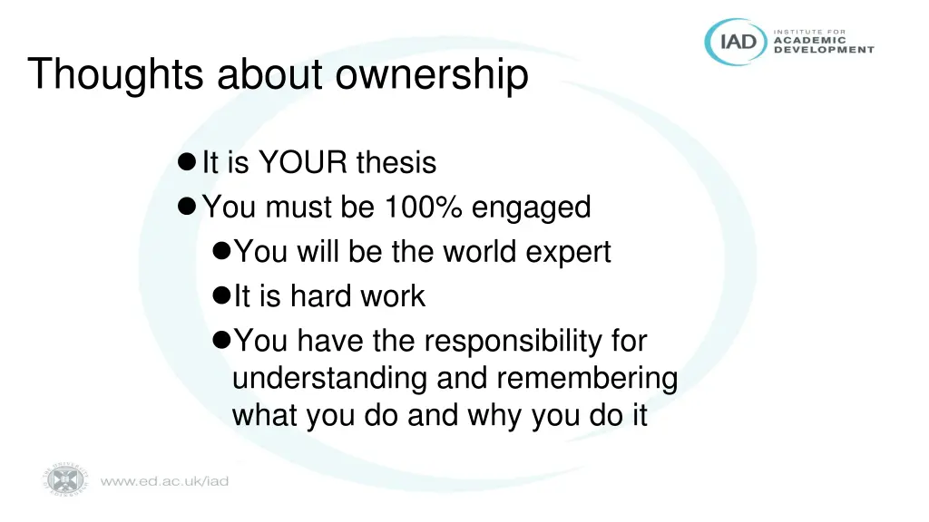 thoughts about ownership