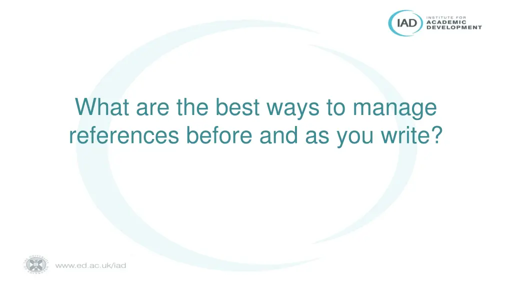 what are the best ways to manage references