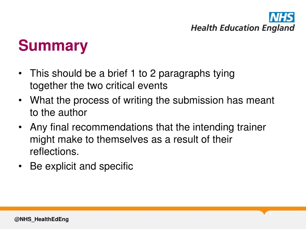 summary