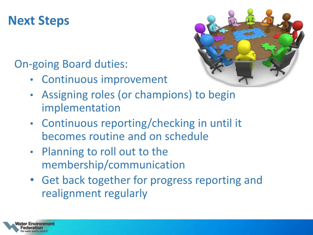 next steps