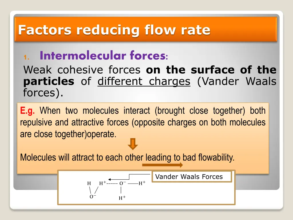 factors reducing flow rate