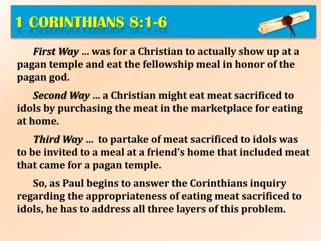 1 corinthians 8 1 6 2