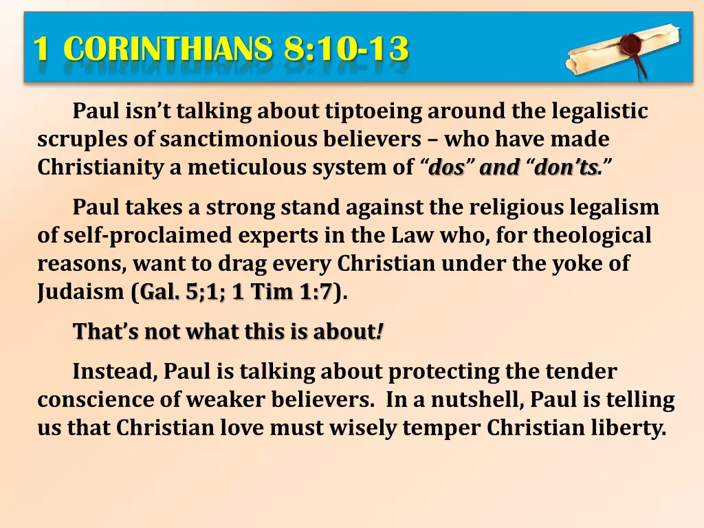 1 corinthians 8 10 13 4