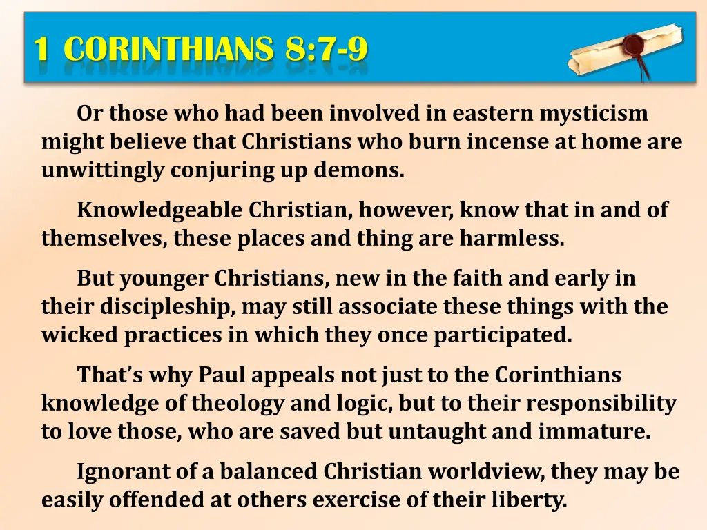 1 corinthians 8 7 9 2