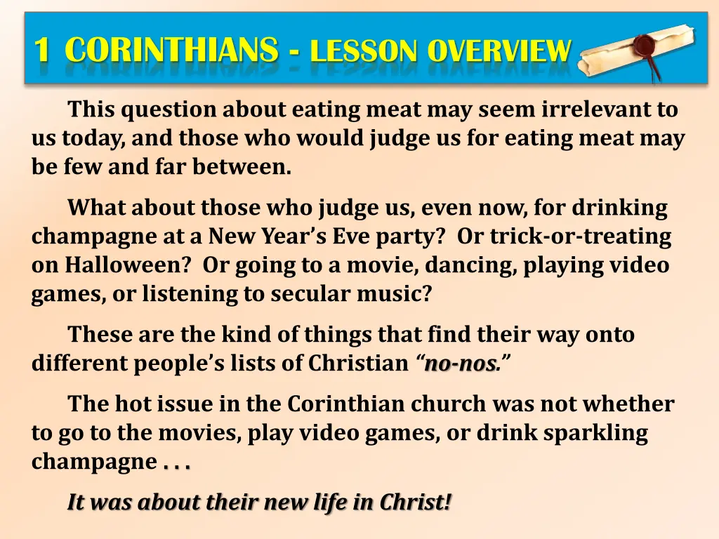 1 corinthians lesson overview 1