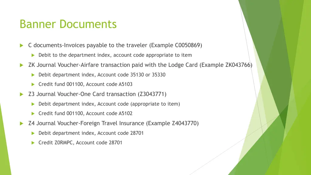 banner documents