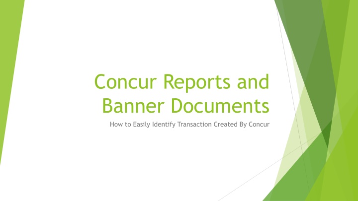 concur reports and banner documents how to easily