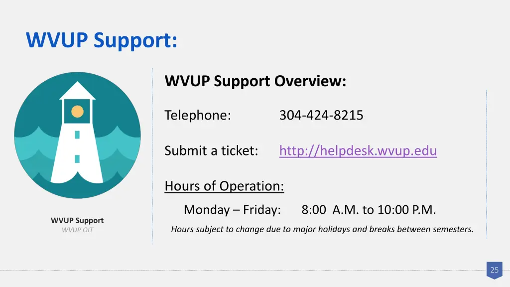 wvup support