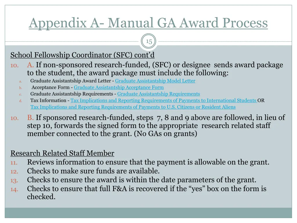 appendix a manual ga award process 1