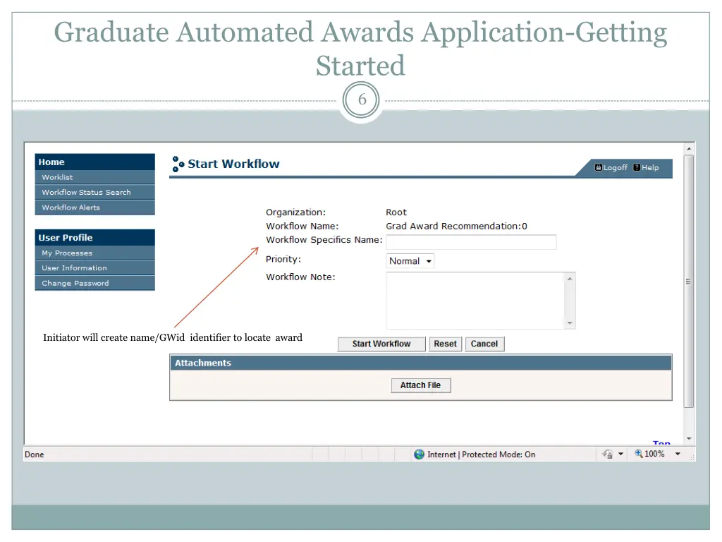 graduate automated awards application getting 2