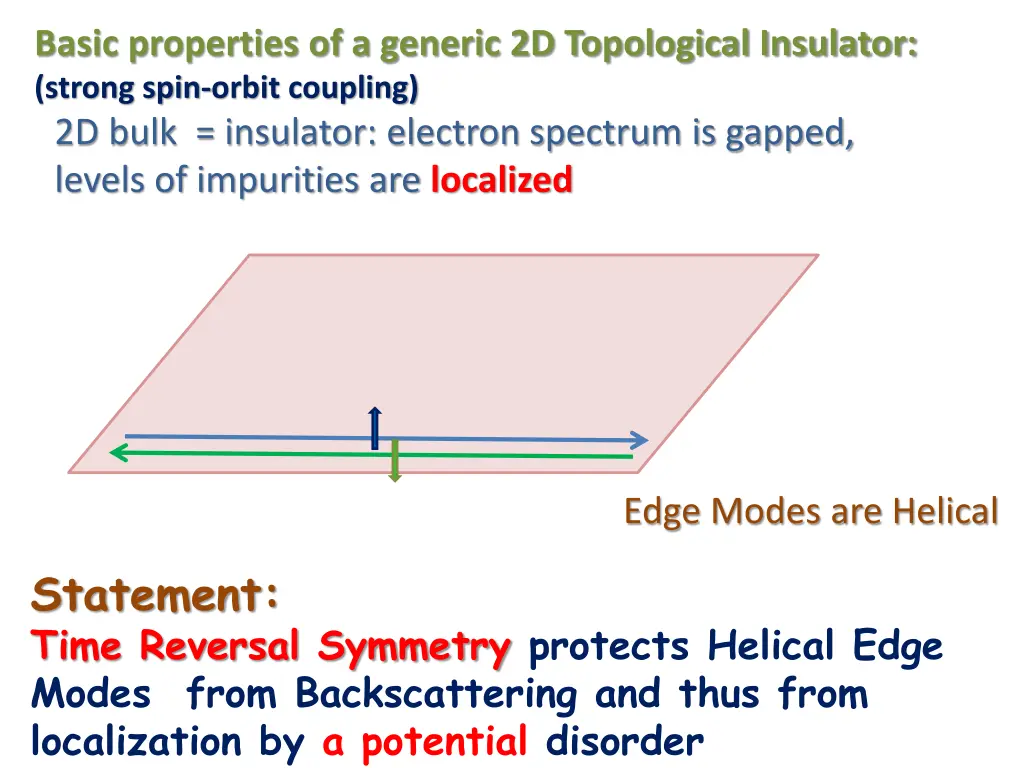 basic properties of a generic 2d topological