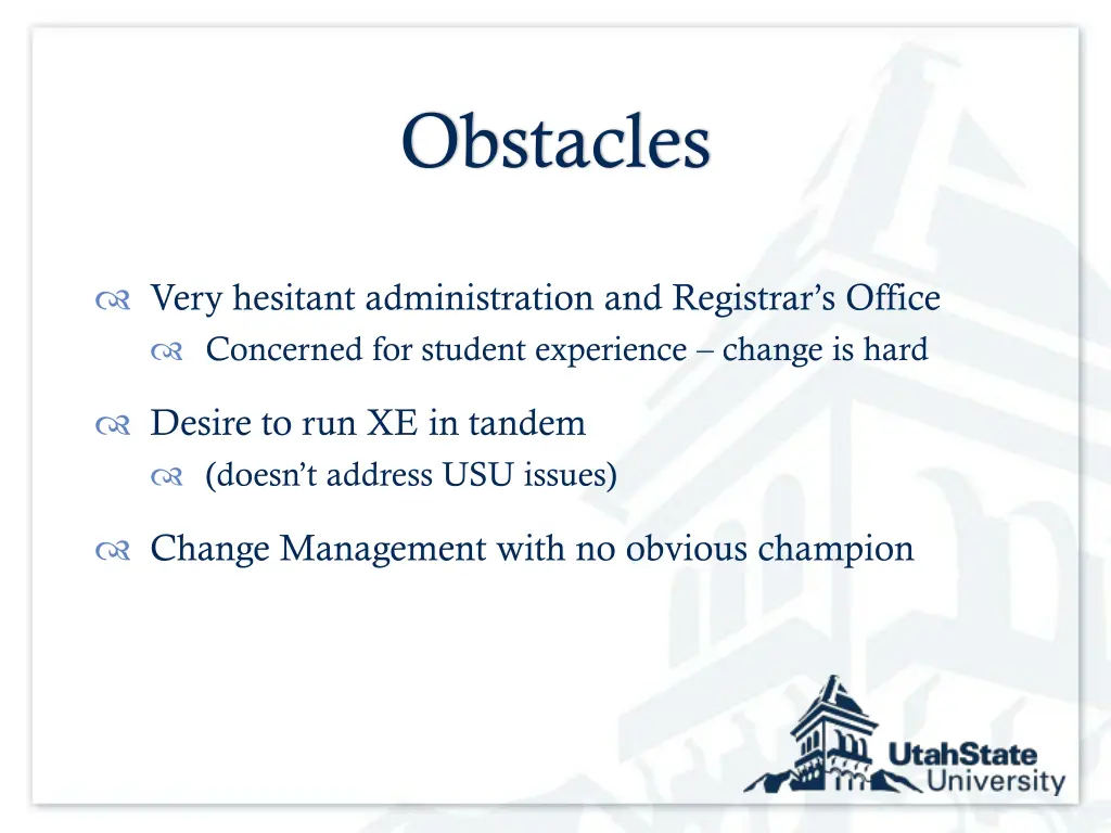 obstacles