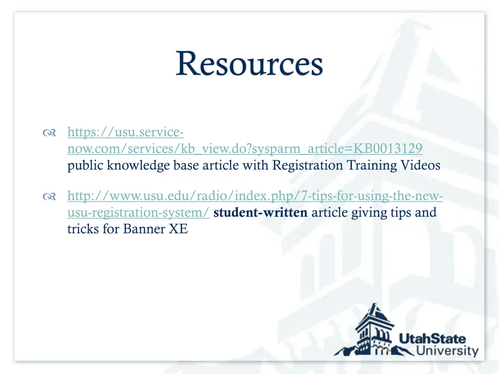 resources
