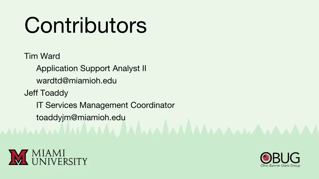 contributors