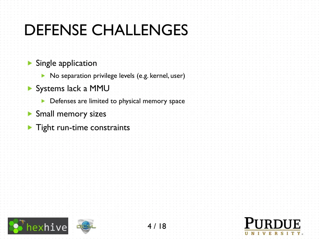 defense challenges