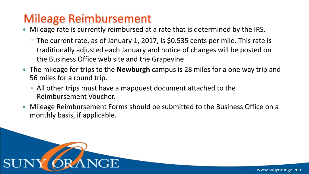 mileage reimbursement mileage rate is currently