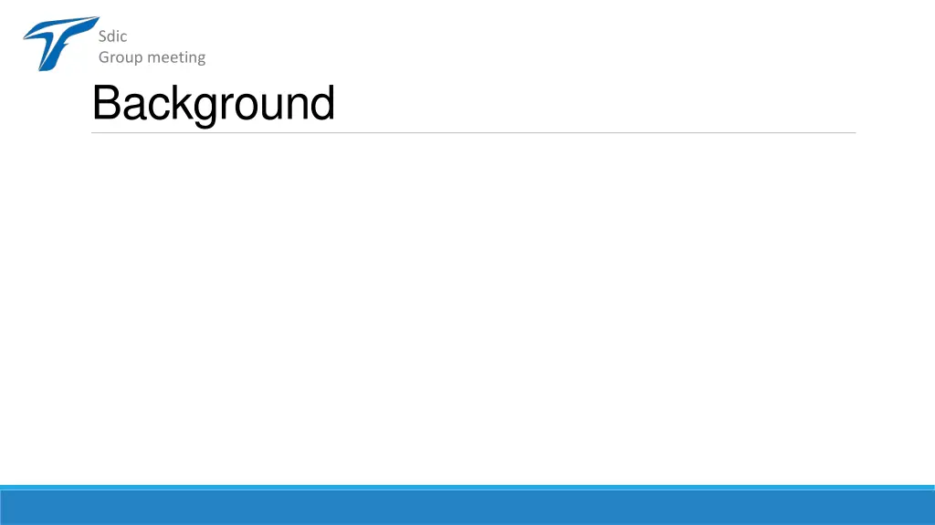 sdic group meeting background