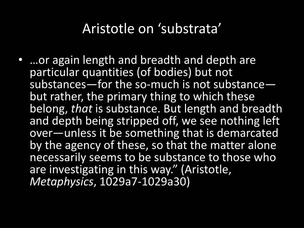 aristotle on substrata 1