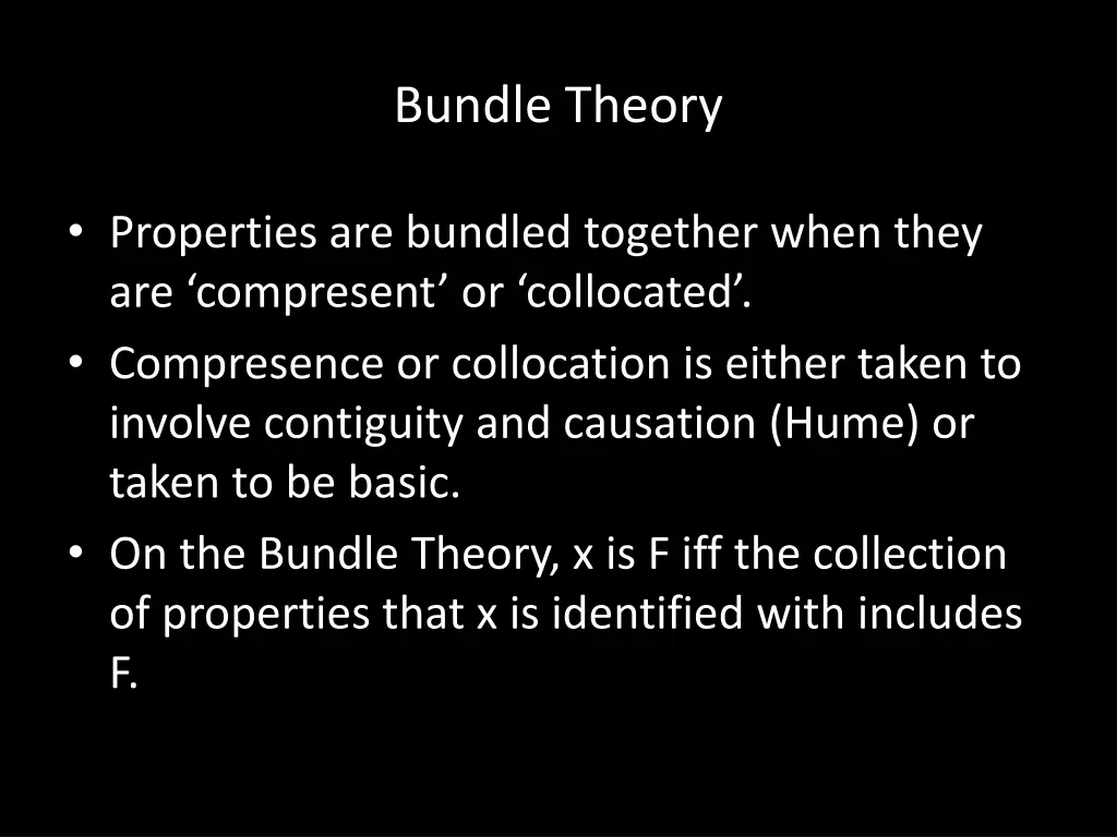 bundle theory 1