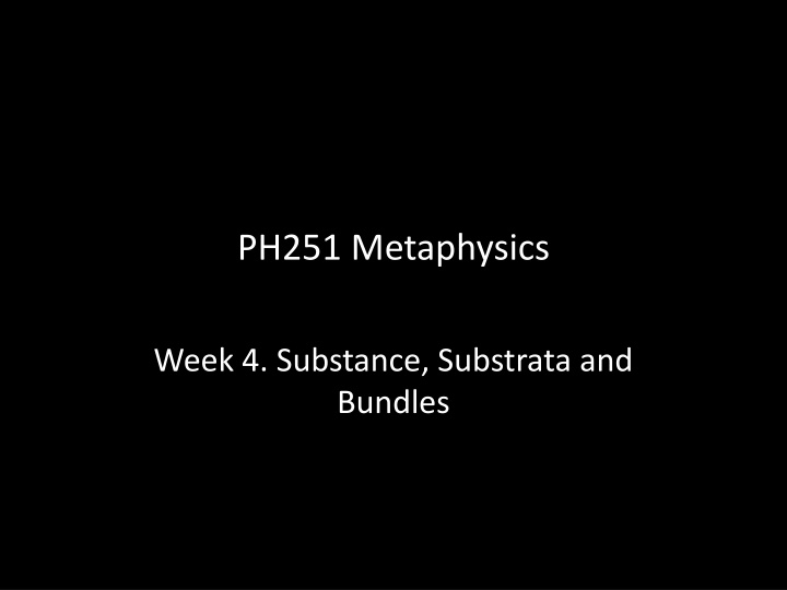 ph251 metaphysics